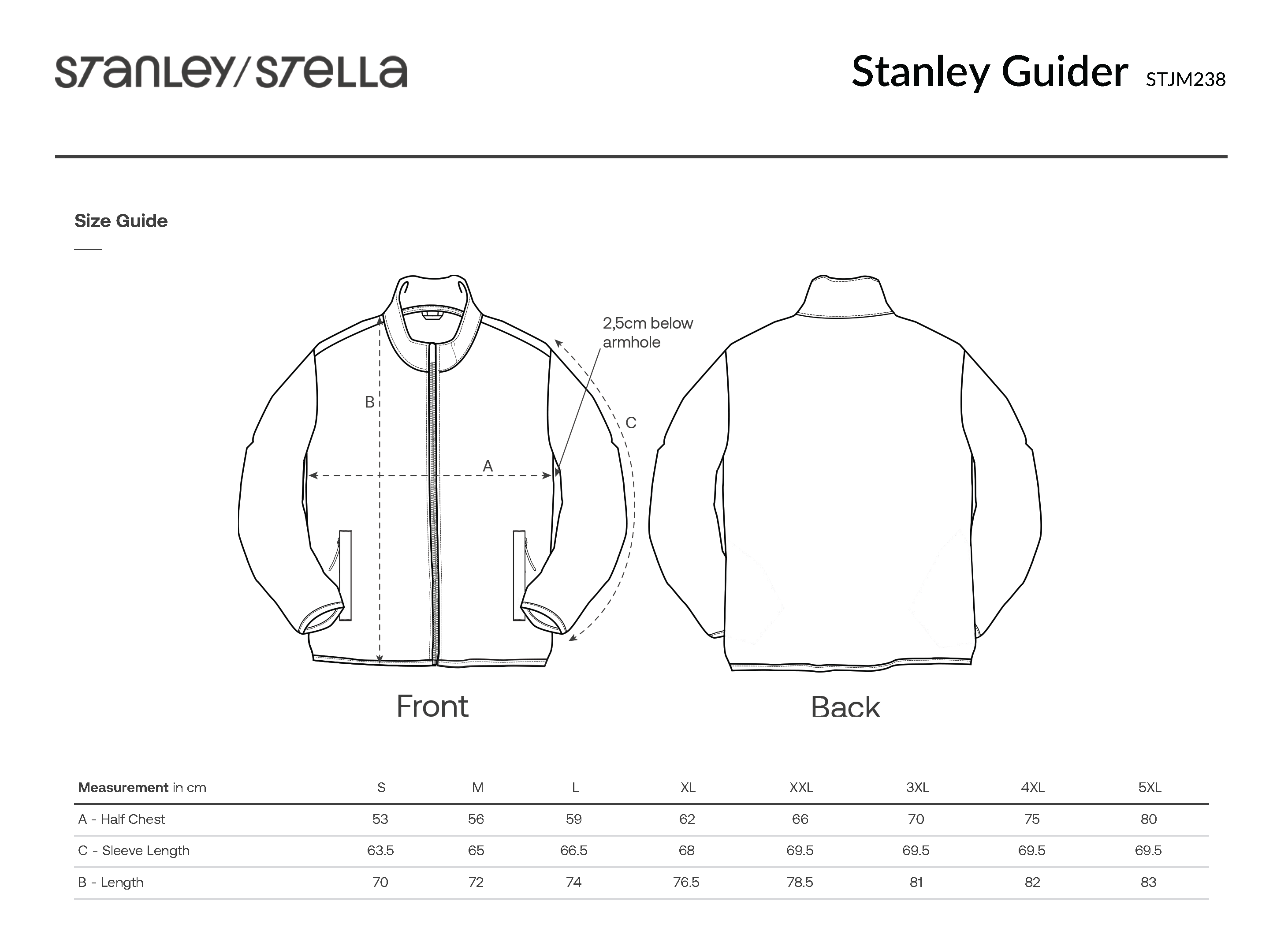 Stanley/Stella // Guider Fleece Jacket // Unisex